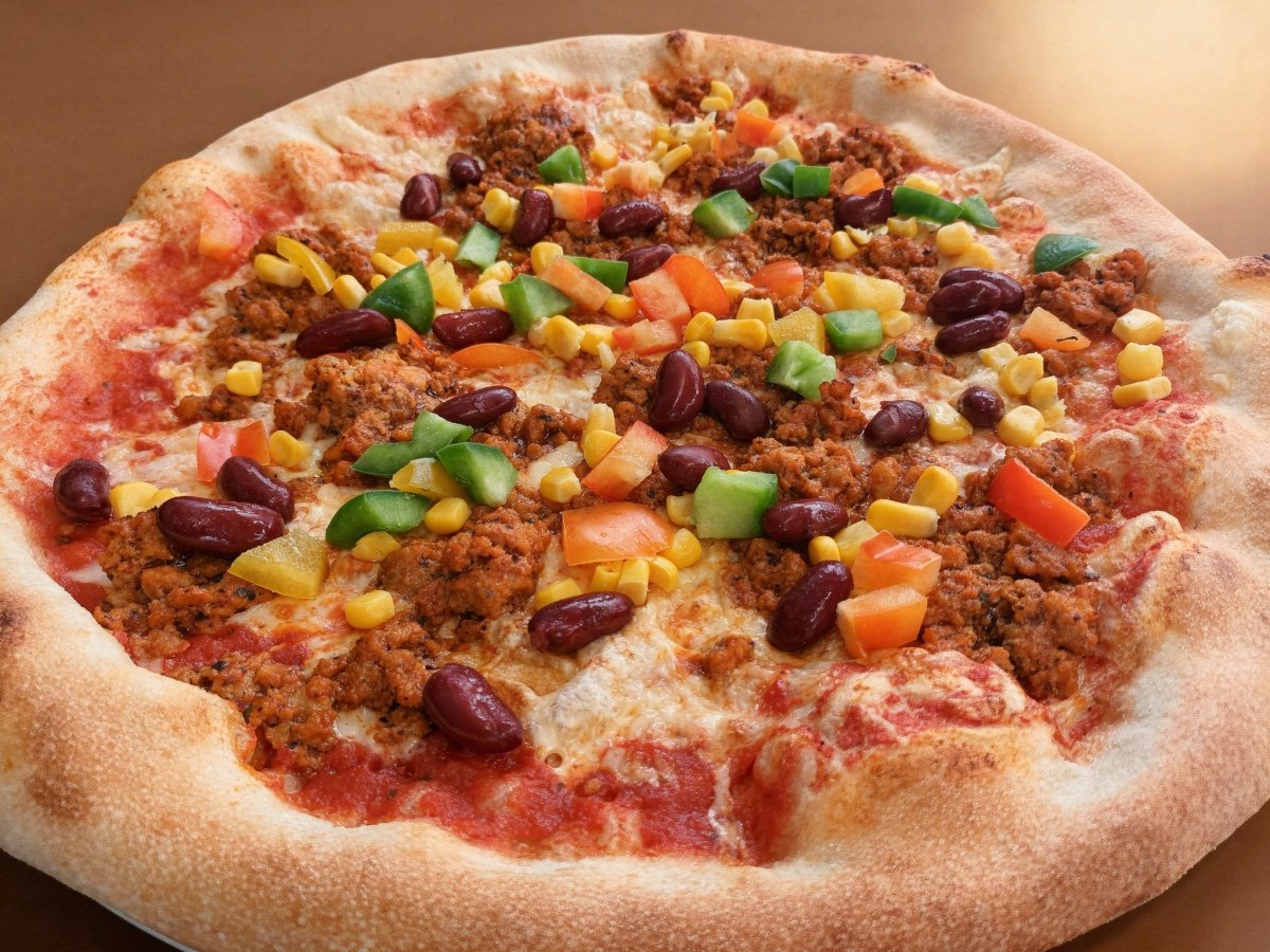 Pizza Con Carne Mexicana